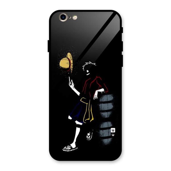 One Piece Luffy Style Glass Back Case for iPhone 6 6S
