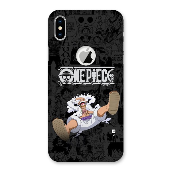 One Piece Manga Laughing Back Case for iPhone X Logo Cut