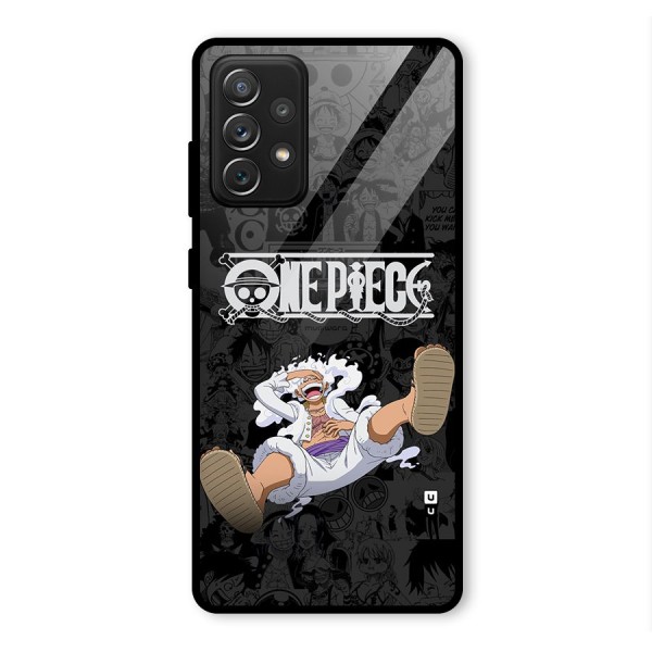 One Piece Manga Laughing Glass Back Case for Galaxy A72
