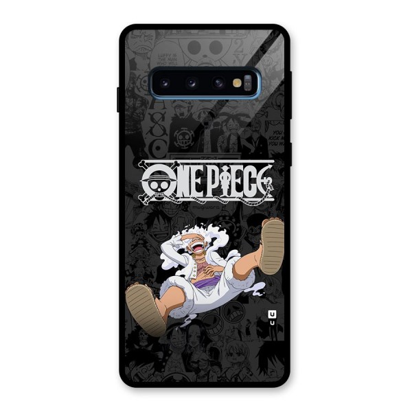 One Piece Manga Laughing Glass Back Case for Galaxy S10