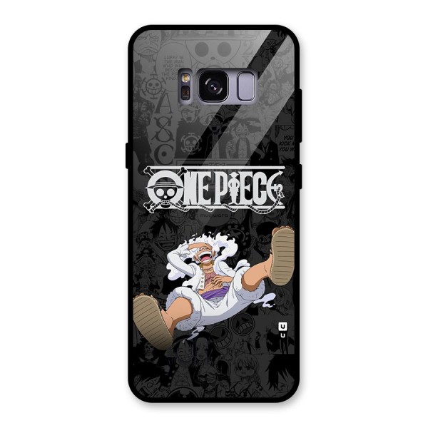 One Piece Manga Laughing Glass Back Case for Galaxy S8