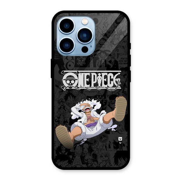 One Piece Manga Laughing Glass Back Case for iPhone 13 Pro