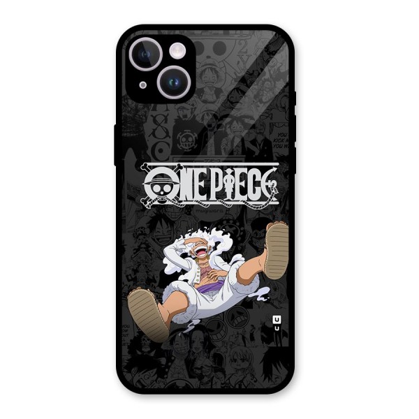 One Piece Manga Laughing Glass Back Case for iPhone 14 Plus