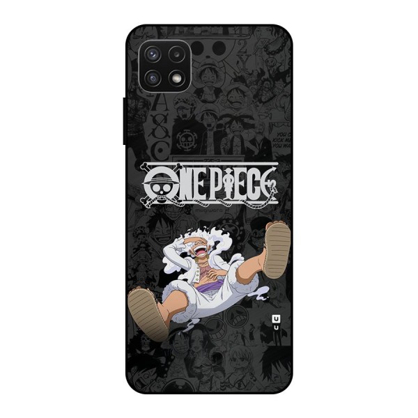 One Piece Manga Laughing Metal Back Case for Galaxy A22 5G