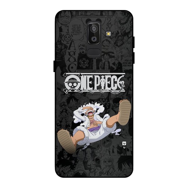One Piece Manga Laughing Metal Back Case for Galaxy J8