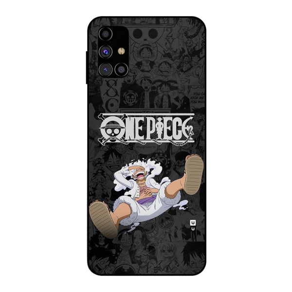 One Piece Manga Laughing Metal Back Case for Galaxy M31s