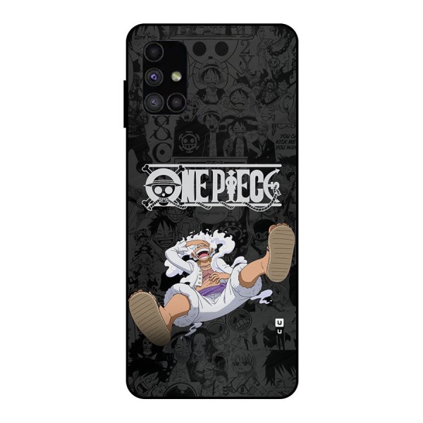 One Piece Manga Laughing Metal Back Case for Galaxy M51