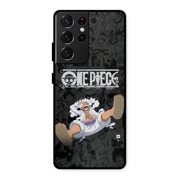 One Piece Manga Laughing Metal Back Case for Galaxy S21 Ultra 5G