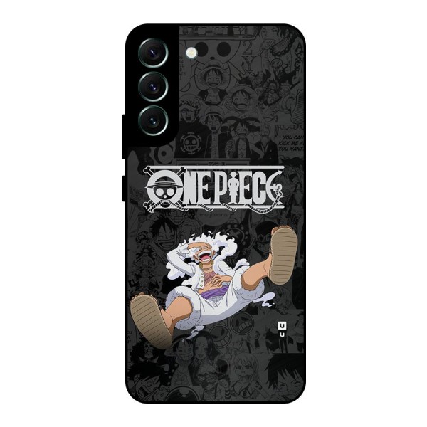 One Piece Manga Laughing Metal Back Case for Galaxy S22 Plus 5G