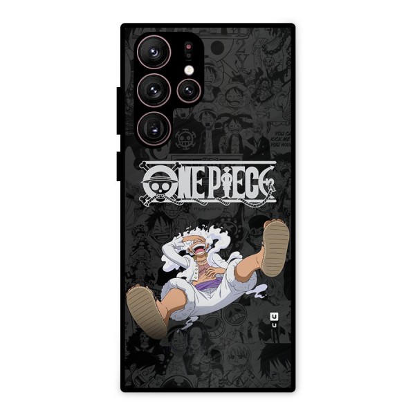 One Piece Manga Laughing Metal Back Case for Galaxy S22 Ultra 5G