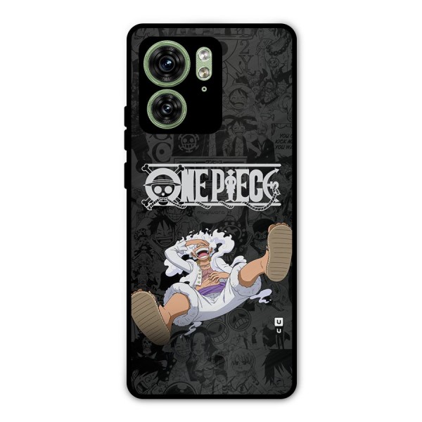 One Piece Manga Laughing Metal Back Case for Motorola Edge 40 5G