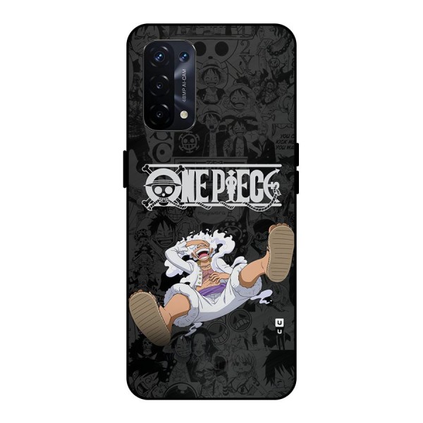 One Piece Manga Laughing Metal Back Case for Oppo A74 5G