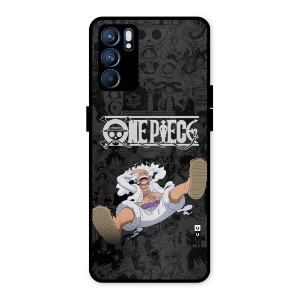 One Piece Manga Laughing Metal Back Case for Oppo Reno6 5G