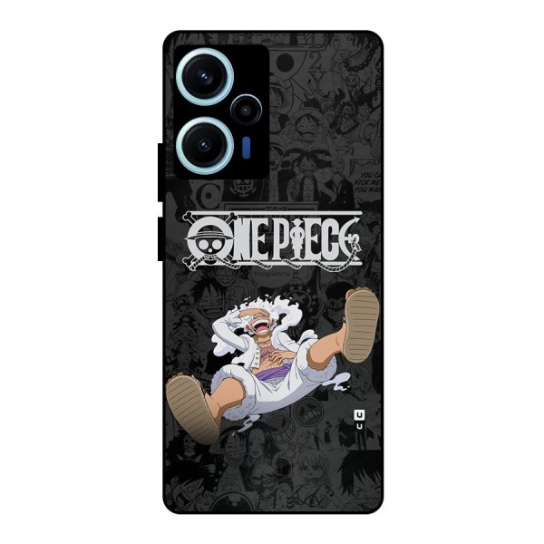 One Piece Manga Laughing Metal Back Case for Poco F5