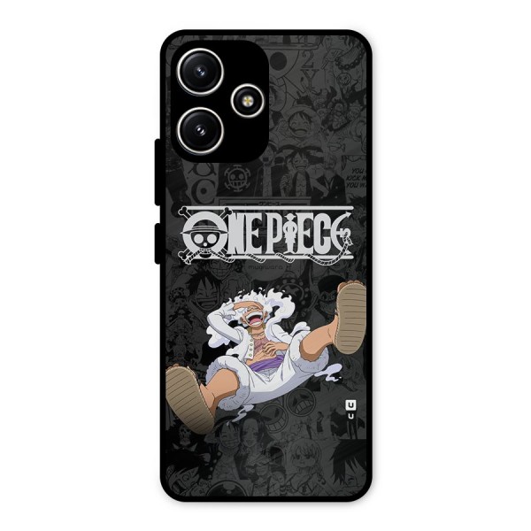 One Piece Manga Laughing Metal Back Case for Poco M6 Pro