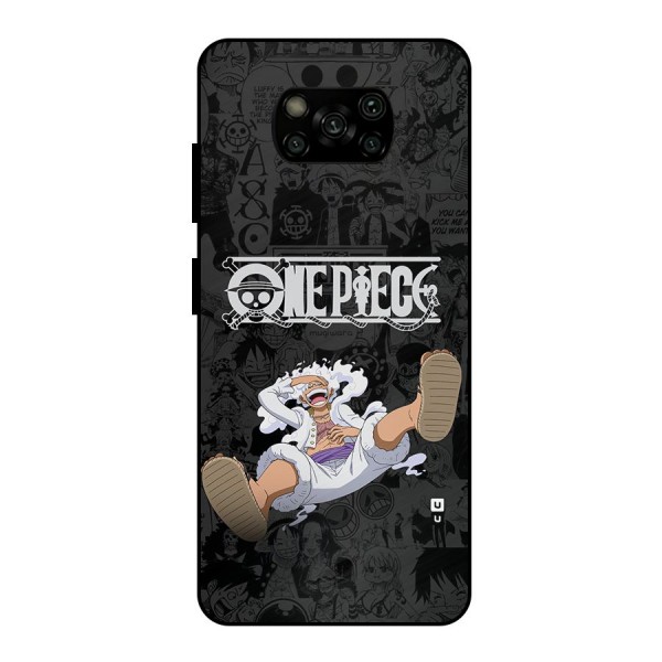 One Piece Manga Laughing Metal Back Case for Poco X3