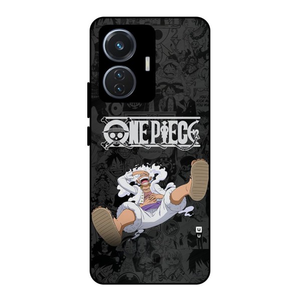 One Piece Manga Laughing Metal Back Case for Vivo T1 44W
