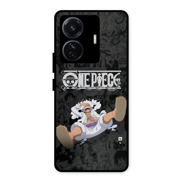 One Piece Manga Laughing Metal Back Case for Vivo T1 Pro