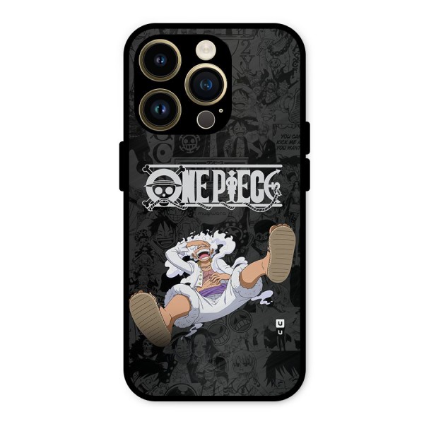 One Piece Manga Laughing Metal Back Case for iPhone 14 Pro
