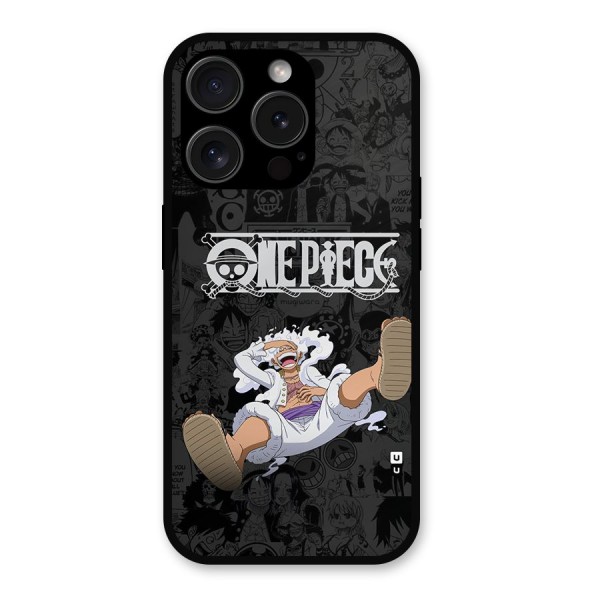 One Piece Manga Laughing Metal Back Case for iPhone 15 Pro