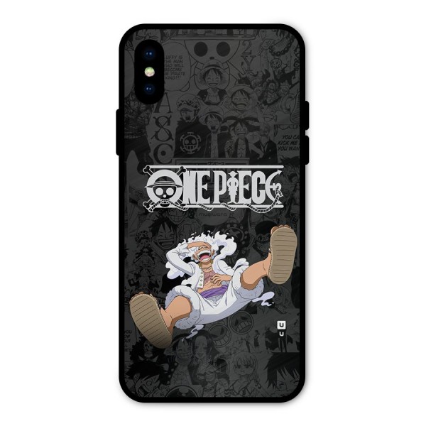 One Piece Manga Laughing Metal Back Case for iPhone X