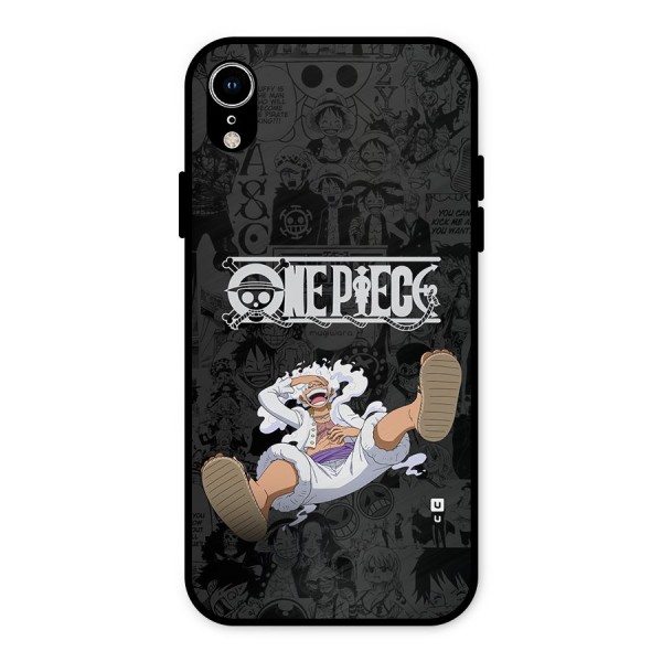 One Piece Manga Laughing Metal Back Case for iPhone XR