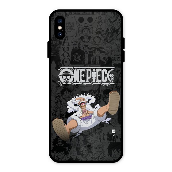 One Piece Manga Laughing Metal Back Case for iPhone XS Max