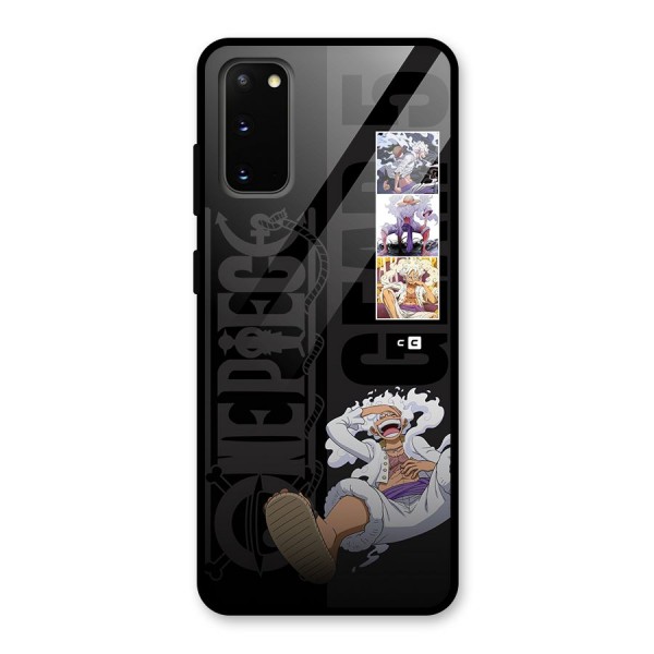 One Piece Monkey D LUffy Gear 5 Glass Back Case for Galaxy S20