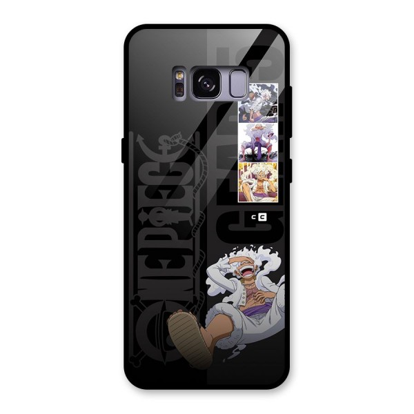 One Piece Monkey D LUffy Gear 5 Glass Back Case for Galaxy S8