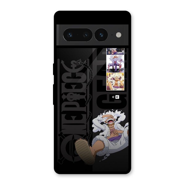 One Piece Monkey D LUffy Gear 5 Glass Back Case for Google Pixel 7 Pro