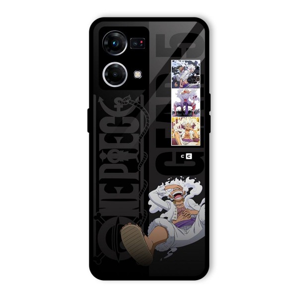 One Piece Monkey D LUffy Gear 5 Glass Back Case for Oppo F21s Pro 4G