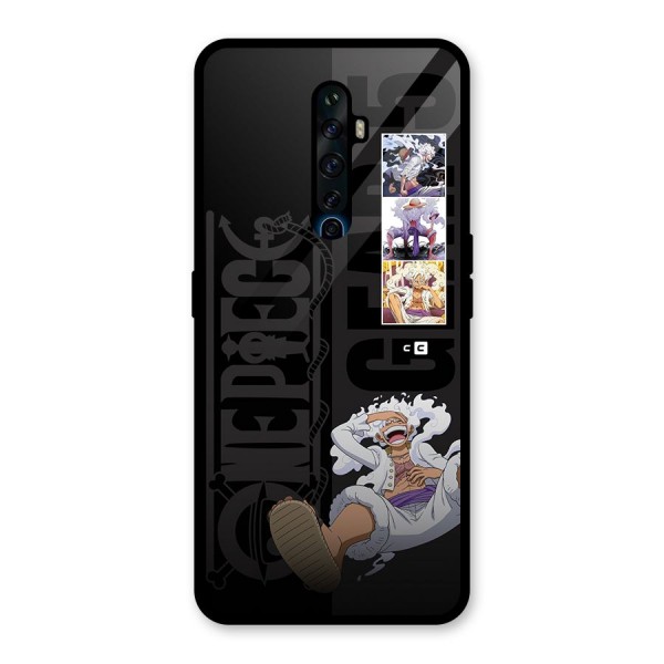 One Piece Monkey D LUffy Gear 5 Glass Back Case for Oppo Reno2 F