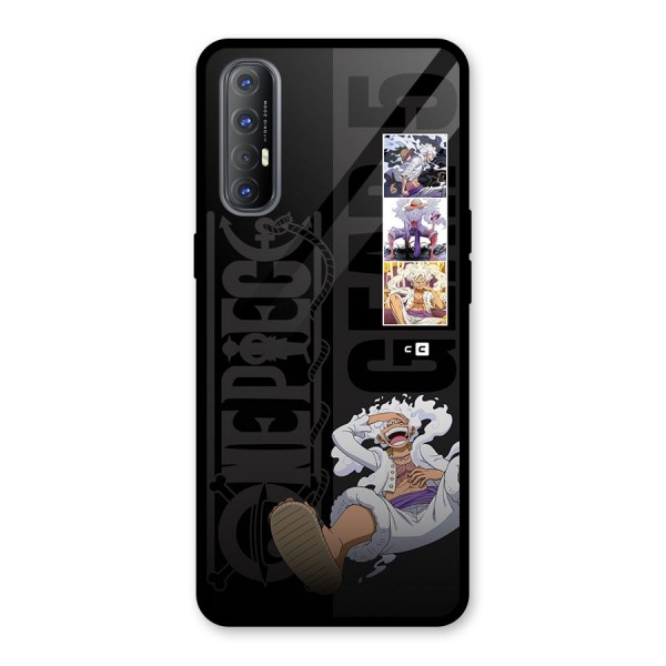 One Piece Monkey D LUffy Gear 5 Glass Back Case for Oppo Reno3 Pro