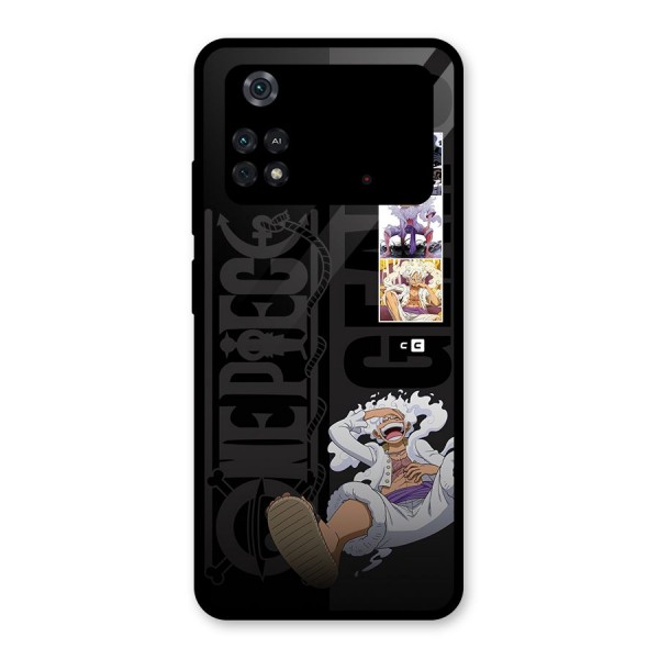 One Piece Monkey D LUffy Gear 5 Glass Back Case for Poco M4 Pro 4G