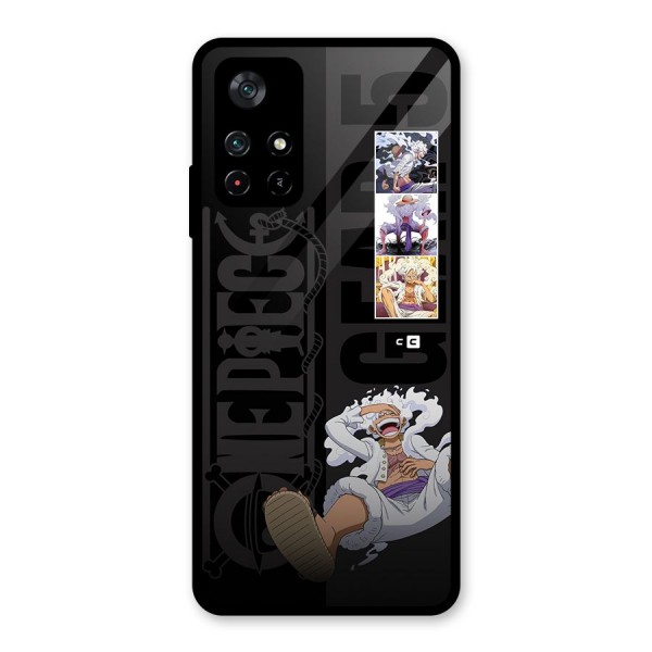 One Piece Monkey D LUffy Gear 5 Glass Back Case for Poco M4 Pro 5G