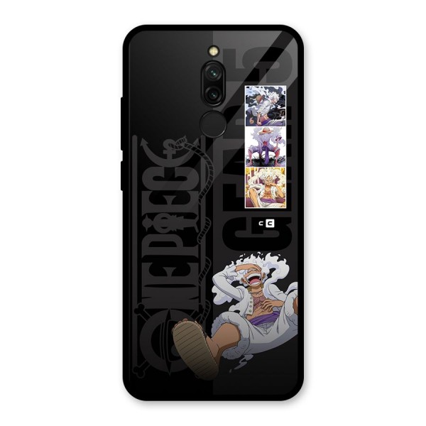 One Piece Monkey D LUffy Gear 5 Glass Back Case for Redmi 8