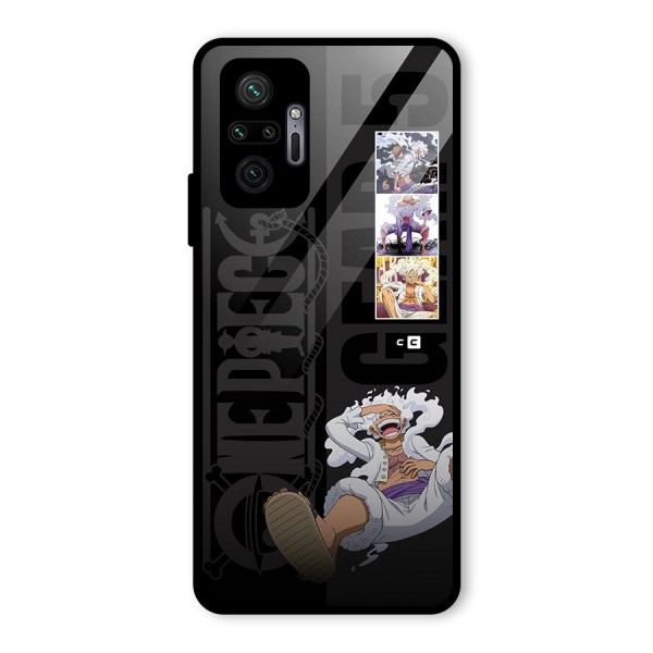 One Piece Monkey D LUffy Gear 5 Glass Back Case for Redmi Note 10 Pro Max