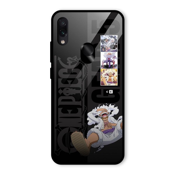 One Piece Monkey D LUffy Gear 5 Glass Back Case for Redmi Note 7