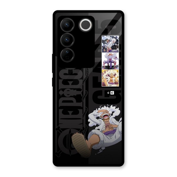 One Piece Monkey D LUffy Gear 5 Glass Back Case for Vivo V27