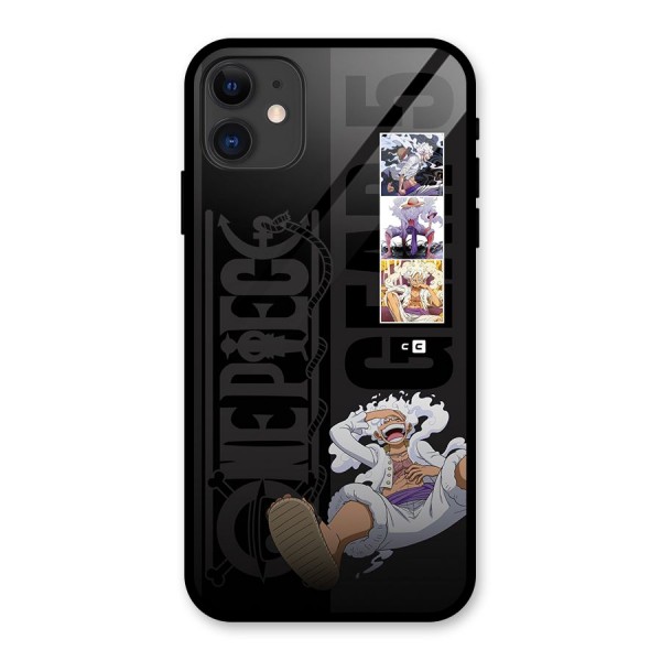 One Piece Monkey D LUffy Gear 5 Glass Back Case for iPhone 11