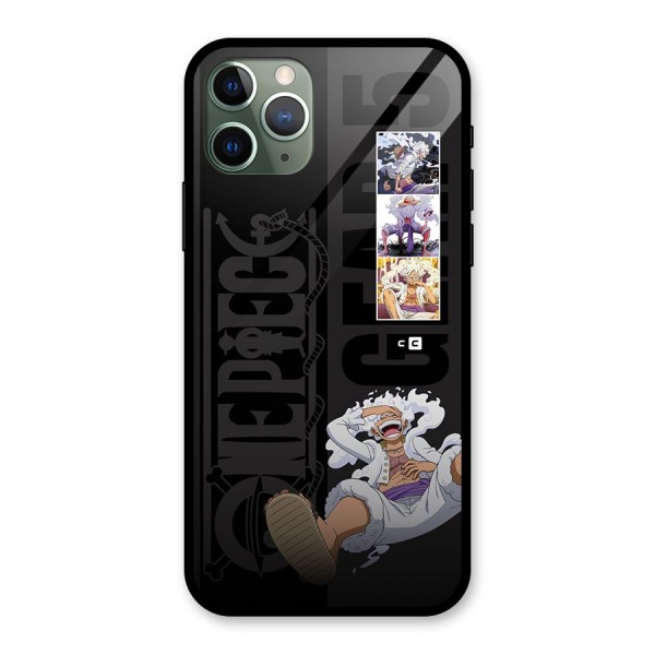 One Piece Monkey D LUffy Gear 5 Glass Back Case for iPhone 11 Pro
