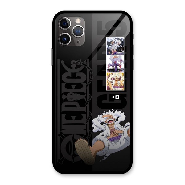 One Piece Monkey D LUffy Gear 5 Glass Back Case for iPhone 11 Pro Max