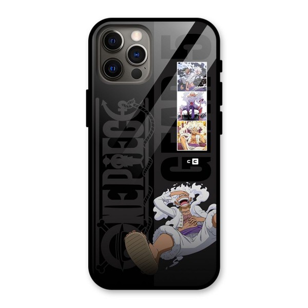 One Piece Monkey D LUffy Gear 5 Glass Back Case for iPhone 12 Pro