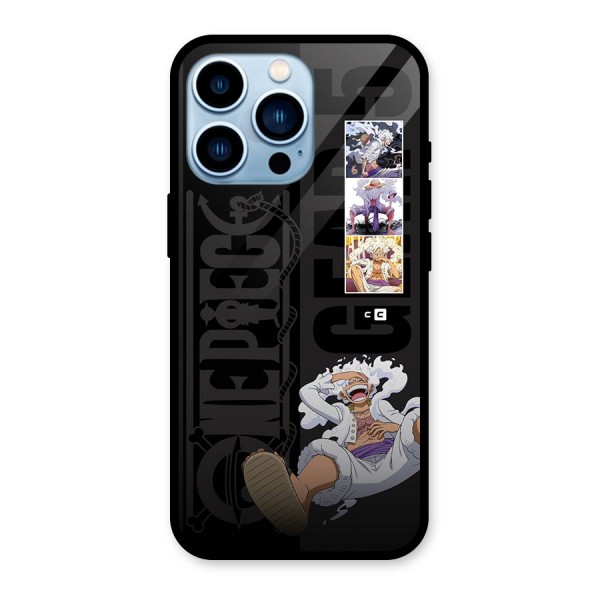 One Piece Monkey D LUffy Gear 5 Glass Back Case for iPhone 13 Pro