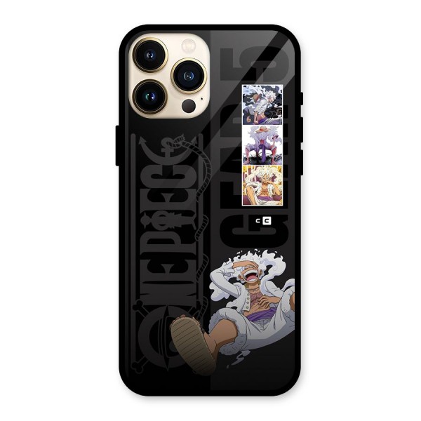 One Piece Monkey D LUffy Gear 5 Glass Back Case for iPhone 13 Pro Max