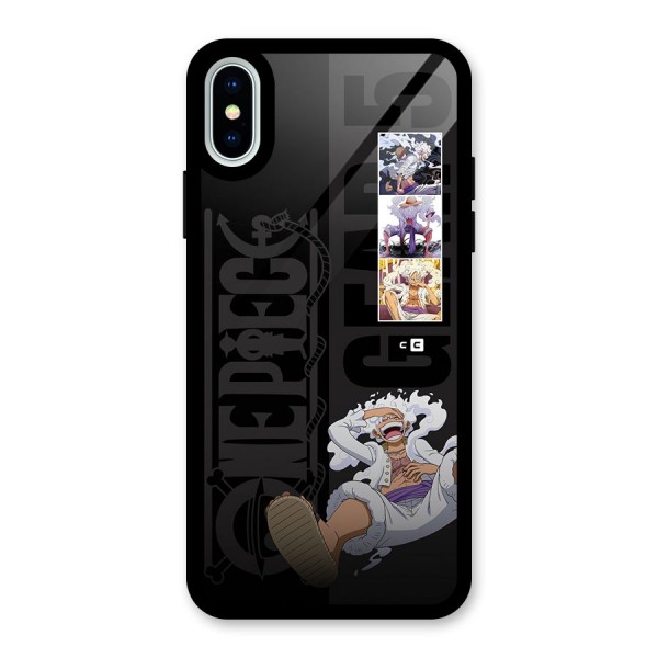 One Piece Monkey D LUffy Gear 5 Glass Back Case for iPhone X