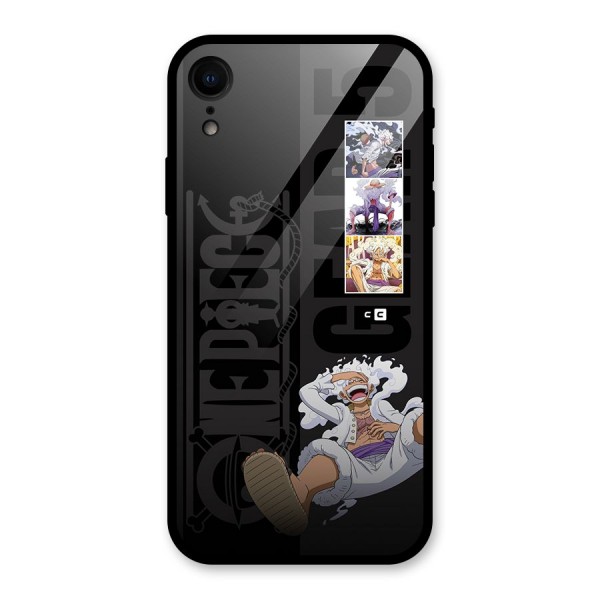 One Piece Monkey D LUffy Gear 5 Glass Back Case for iPhone XR