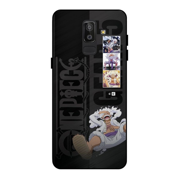 One Piece Monkey D LUffy Gear 5 Metal Back Case for Galaxy J8