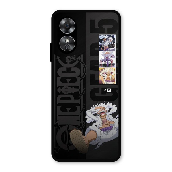 One Piece Monkey D LUffy Gear 5 Metal Back Case for Oppo A17