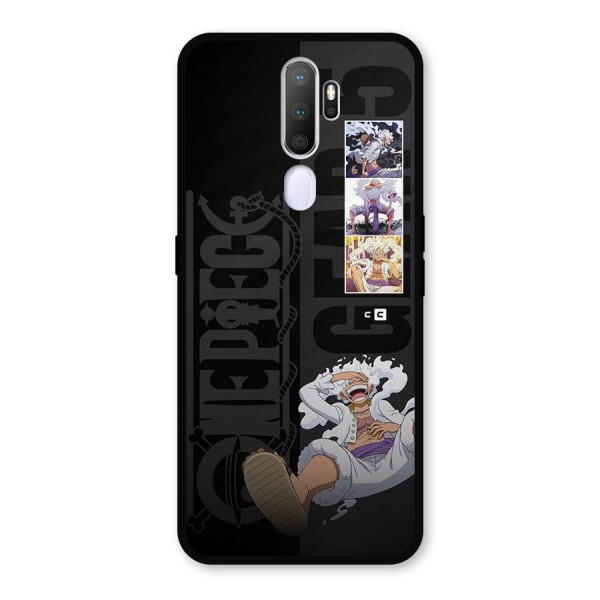 One Piece Monkey D LUffy Gear 5 Metal Back Case for Oppo A5 (2020)